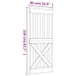 vidaXL Puerta corredera con herrajes madera maciza de pino 85x210 cm vidaXL Puerta corredera con herrajes madera maciza de pino 85x210 cm