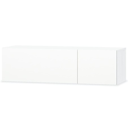 vidaXL Mueble para TV madera contrachapada blanco brillo 120x40x34 cm