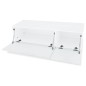 vidaXL Mueble para TV madera contrachapada blanco brillo 120x40x34 cm vidaXL Mueble para TV madera contrachapada blanco brillo 120x40x34 cm