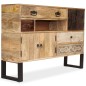 vidaXL Aparador de madera maciza de mango 115x30x80 cm vidaXL Aparador de madera maciza de mango 115x30x80 cm