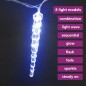 vidaXL Luces carámbanos de Navidad control remoto 40 uds acrílico azul vidaXL Luces carámbanos de Navidad control remoto 40 uds acrílico azul