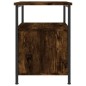 vidaXL Mesita de noche madera de ingeniería roble ahumado 34x35,5x50cm vidaXL Mesita de noche madera de ingeniería roble ahumado 34x35,5x50cm