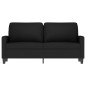 vidaXL Sofá de 2 plazas terciopelo negro 140 cm vidaXL Sofá de 2 plazas terciopelo negro 140 cm
