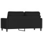 vidaXL Sofá de 2 plazas terciopelo negro 140 cm vidaXL Sofá de 2 plazas terciopelo negro 140 cm