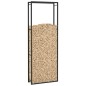 vidaXL Leñero de acero negro mate 80x28x222 cm vidaXL Leñero de acero negro mate 80x28x222 cm