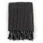 vidaXL Manta a cuadros de algodón negro 220x250 cm vidaXL Manta a cuadros de algodón negro 220x250 cm