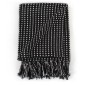 vidaXL Manta a cuadros de algodón negro 220x250 cm vidaXL Manta a cuadros de algodón negro 220x250 cm