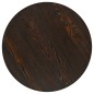 vidaXL Mesa de bar bistró MDF y acero redonda fresno oscuro 60x75 cm vidaXL Mesa de bar bistró MDF y acero redonda fresno oscuro 60x75 cm