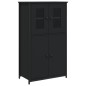 vidaXL Aparador alto madera contrachapada negro 62x32x106,5 cm vidaXL Aparador alto madera contrachapada negro 62x32x106,5 cm