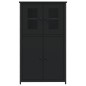 vidaXL Aparador alto madera contrachapada negro 62x32x106,5 cm vidaXL Aparador alto madera contrachapada negro 62x32x106,5 cm