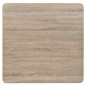 vidaXL Mesa bar bistró MDF y acero cuadrada color roble 80x80x75 cm vidaXL Mesa bar bistró MDF y acero cuadrada color roble 80x80x75 cm