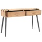 vidaXL Mesa consola de madera de abeto maciza 115x40,5x76 cm vidaXL Mesa consola de madera de abeto maciza 115x40,5x76 cm