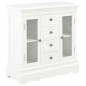 vidaXL Aparador de madera maciza de pino blanco 70x28x70 cm vidaXL Aparador de madera maciza de pino blanco 70x28x70 cm