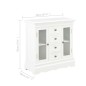 vidaXL Aparador de madera maciza de pino blanco 70x28x70 cm vidaXL Aparador de madera maciza de pino blanco 70x28x70 cm