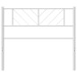 vidaXL Cabecero de metal blanco 75 cm