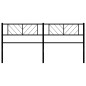 vidaXL Cabecero de metal negro 160 cm vidaXL Cabecero de metal negro 160 cm