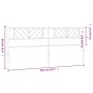 vidaXL Cabecero de metal negro 160 cm vidaXL Cabecero de metal negro 160 cm
