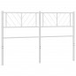 vidaXL Cabecero de metal blanco 140 cm vidaXL Cabecero de metal blanco 140 cm
