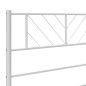 vidaXL Cabecero de metal blanco 140 cm vidaXL Cabecero de metal blanco 140 cm