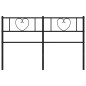 vidaXL Cabecero de metal negro 160 cm vidaXL Cabecero de metal negro 160 cm