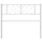vidaXL Cabecero de metal blanco 90 cm