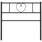 vidaXL Cabecero de metal negro 90 cm vidaXL Cabecero de metal negro 90 cm