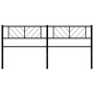 vidaXL Cabecero de metal negro 193 cm vidaXL Cabecero de metal negro 193 cm