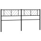 vidaXL Cabecero de metal negro 193 cm vidaXL Cabecero de metal negro 193 cm