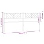 vidaXL Cabecero de metal negro 193 cm vidaXL Cabecero de metal negro 193 cm