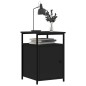 vidaXL Mesitas de noche 2 uds madera contrachapada negro 40x42x60 cm vidaXL Mesitas de noche 2 uds madera contrachapada negro 40x42x60 cm