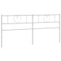 vidaXL Cabecero de metal blanco 193 cm vidaXL Cabecero de metal blanco 193 cm