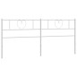 vidaXL Cabecero de metal blanco 193 cm vidaXL Cabecero de metal blanco 193 cm