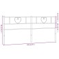 vidaXL Cabecero de metal blanco 193 cm vidaXL Cabecero de metal blanco 193 cm