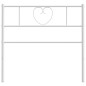 vidaXL Cabecero de metal blanco 90 cm