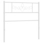 vidaXL Cabecero de metal blanco 80 cm vidaXL Cabecero de metal blanco 80 cm