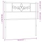 vidaXL Cabecero de metal blanco 80 cm vidaXL Cabecero de metal blanco 80 cm