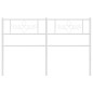 vidaXL Cabecero de metal blanco 135 cm vidaXL Cabecero de metal blanco 135 cm
