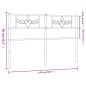 vidaXL Cabecero de metal blanco 135 cm vidaXL Cabecero de metal blanco 135 cm