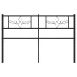 vidaXL Cabecero de metal negro 150 cm vidaXL Cabecero de metal negro 150 cm