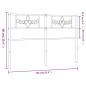 vidaXL Cabecero de metal negro 150 cm vidaXL Cabecero de metal negro 150 cm
