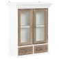 vidaXL Armario de pared de madera maciza blanco 49x22x59 cm vidaXL Armario de pared de madera maciza blanco 49x22x59 cm
