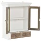 vidaXL Armario de pared de madera maciza blanco 49x22x59 cm vidaXL Armario de pared de madera maciza blanco 49x22x59 cm