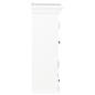 vidaXL Armario de pared de madera maciza blanco 49x22x59 cm vidaXL Armario de pared de madera maciza blanco 49x22x59 cm