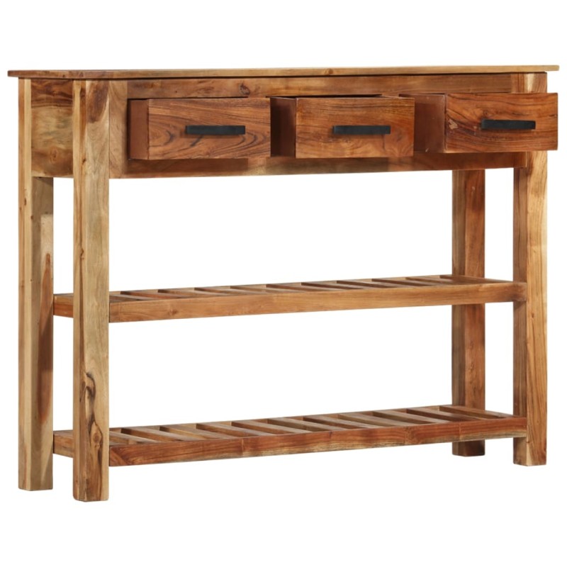 vidaXL Aparador con 3 cajones madera maciza de Sheesham 110x30x80 cm vidaXL Aparador con 3 cajones madera maciza de Sheesham 110x30x80 cm