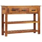 vidaXL Aparador con 3 cajones madera maciza de Sheesham 110x30x80 cm vidaXL Aparador con 3 cajones madera maciza de Sheesham 110x30x80 cm