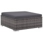 vidaXL Set de sofás de jardín 6 piezas y cojines ratán sintético gris vidaXL Set de sofás de jardín 6 piezas y cojines ratán sintético gris