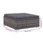 vidaXL Set de sofás de jardín 6 piezas y cojines ratán sintético gris vidaXL Set de sofás de jardín 6 piezas y cojines ratán sintético gris