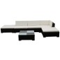 vidaXL Set muebles de jardín 6 piezas y cojines ratán sintético marrón vidaXL Set muebles de jardín 6 piezas y cojines ratán sintético marrón