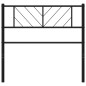 vidaXL Cabecero de metal negro 107 cm vidaXL Cabecero de metal negro 107 cm