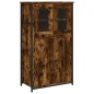 vidaXL Aparador alto madera contrachapada roble ahumado 62x32x106,5 cm vidaXL Aparador alto madera contrachapada roble ahumado 62x32x106,5 cm